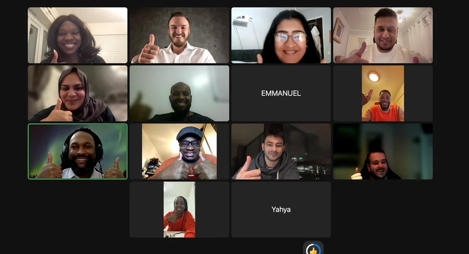 Students and instructors in a previous Cyber Agoge live session